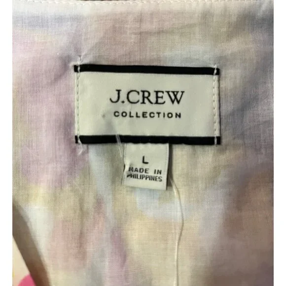 J.Crew Collection Ratti Floral Wrap Blouse Womens L AW532 NWT Cotton Ruffle Top - Picture 6 of 16